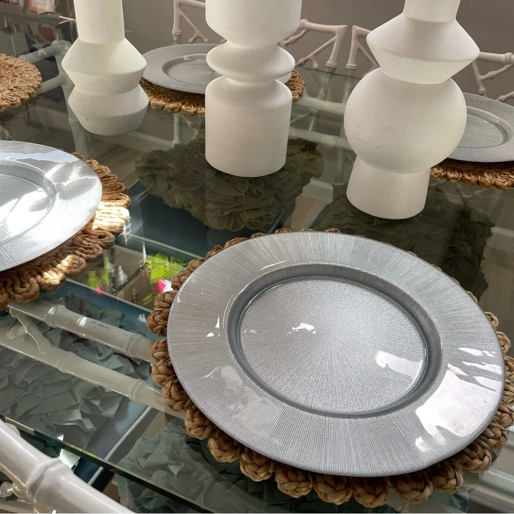 Silver Charger Set (4)
